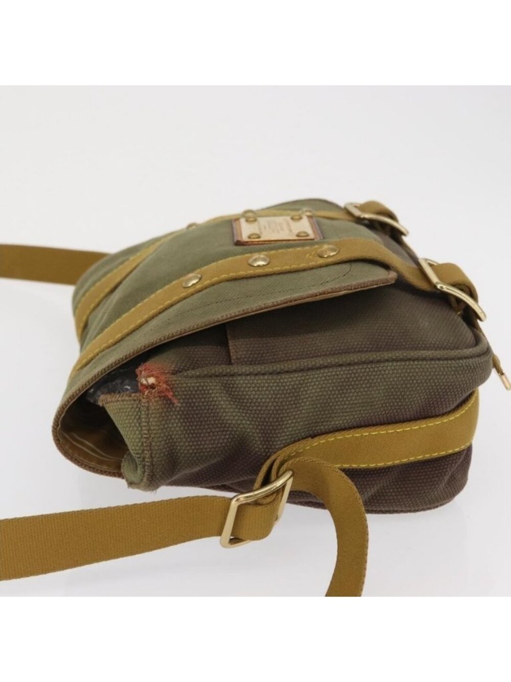 Authentic LOUIS VUITTON Antigua Buzzus PM Shoulder Bag Brown M40080 LV - Picture 11 of 16